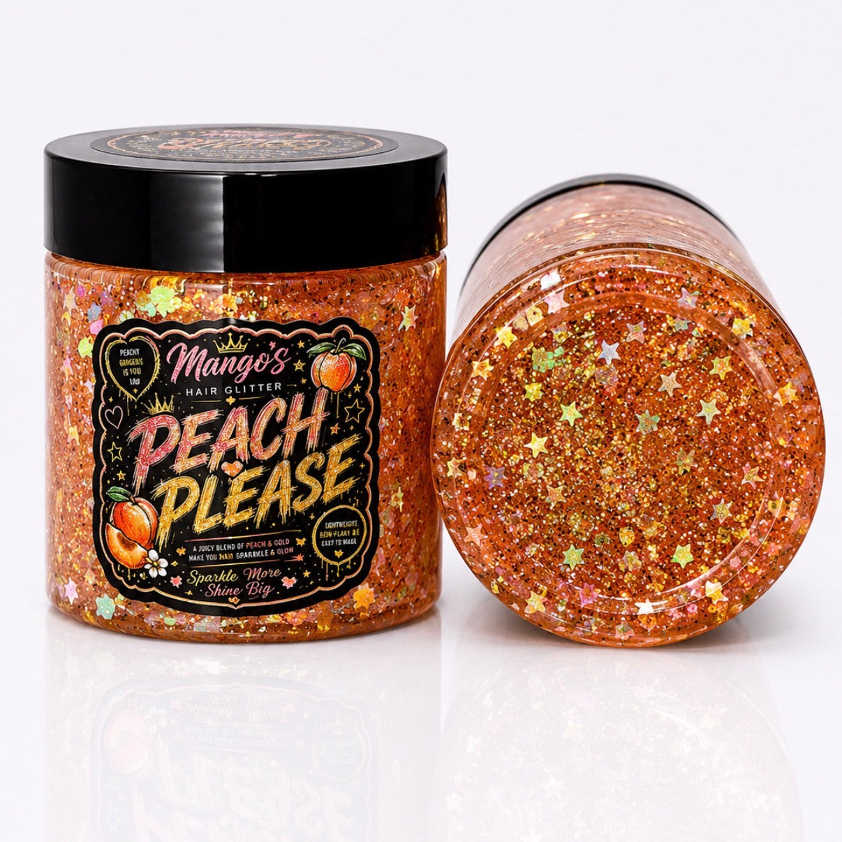 Peach Please - Cosmetic Hair Glitter