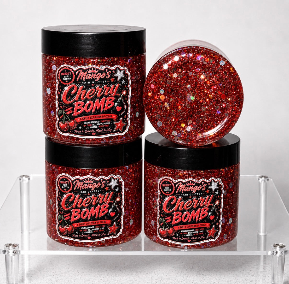 Cherry Bomb - Cosmetic Hair Glitter