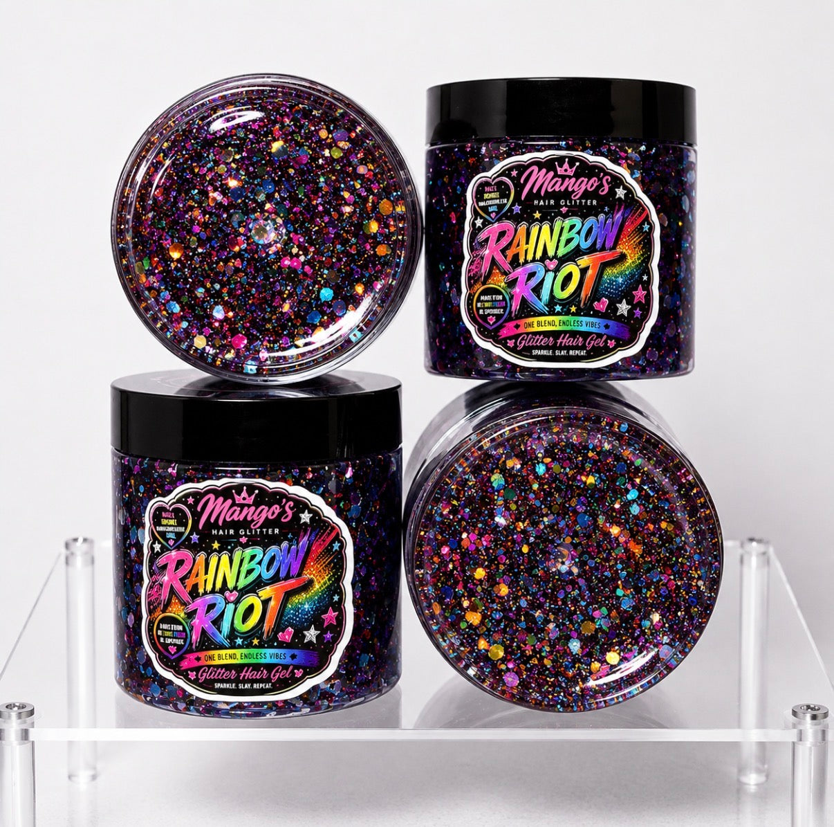 Rainbow Riot - Cosmetic Hair Glitter